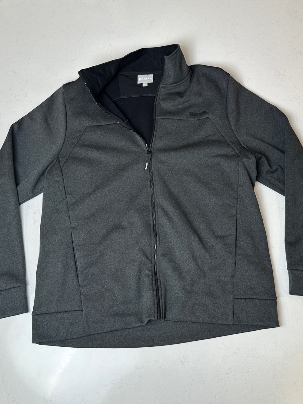 Bench Women's Charcoal Full-Zip Utility Jacket